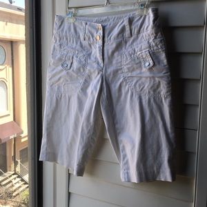White stretch cotton Michael Kors shorts